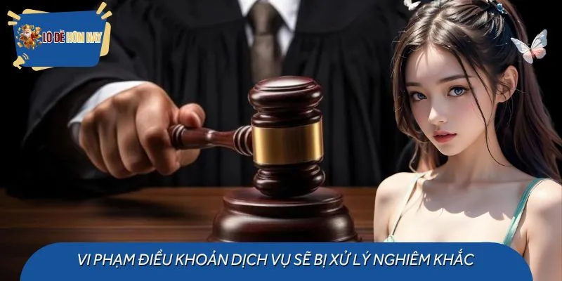 Mọi hành vi vi phạm điều khoản dịch vụ đều bị xử lý ngay lập tức