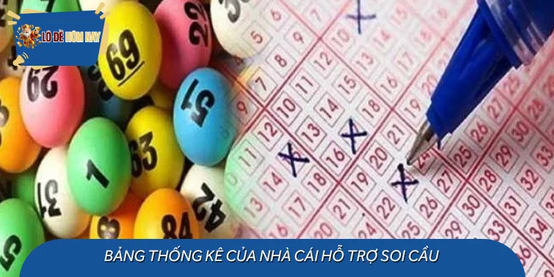 Bảng thống kê của nhà cái hỗ trợ soi cầu
